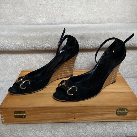 gucci wedge espadrilles / heels / sandals - Picture 2 of 16